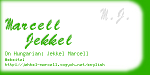 marcell jekkel business card